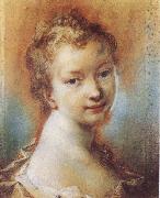 Rosalba carriera Portrait of a Young Girl oil on canvas